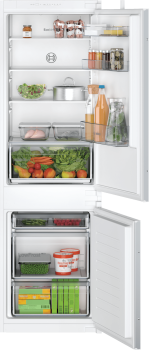 Bosch KIV86NSE0 - Serie 2, Einbau-Kühl-Gefrier-Kombination mit Gefrierbereich unten, Schleppscharnier, Nische 178 cm